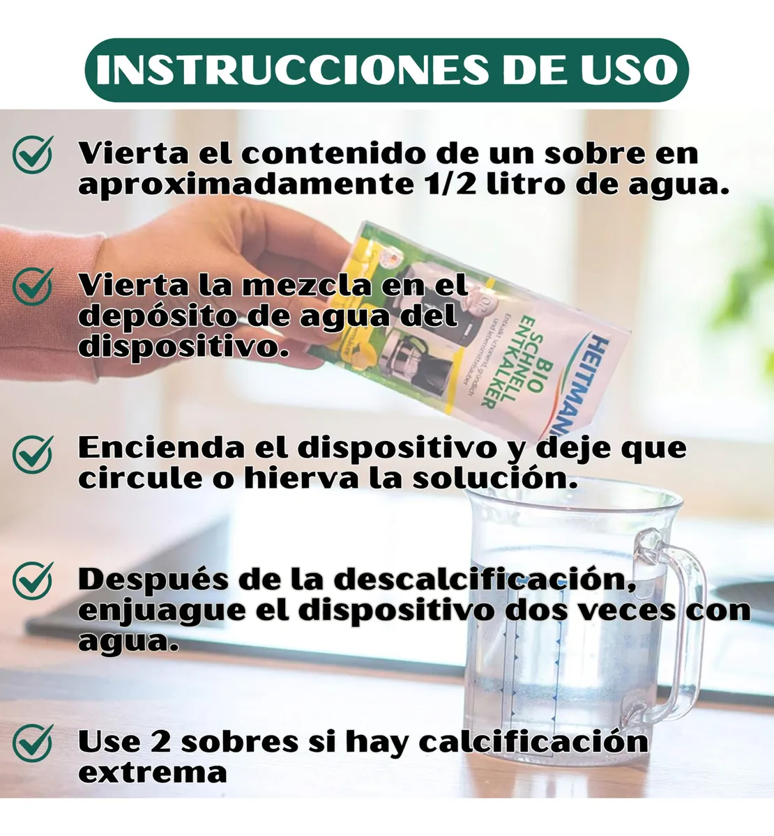 Descalcificador para máquinas de espresso o hervidores 2 unidades - Imagen 4