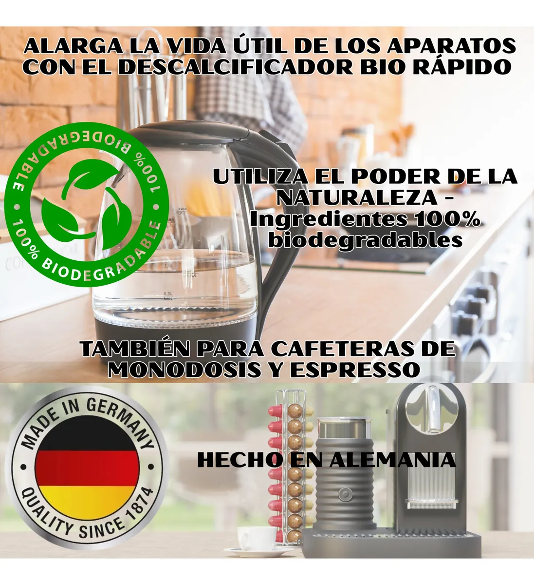 Descalcificador para máquinas de espresso o hervidores 2 unidades - Imagen 3