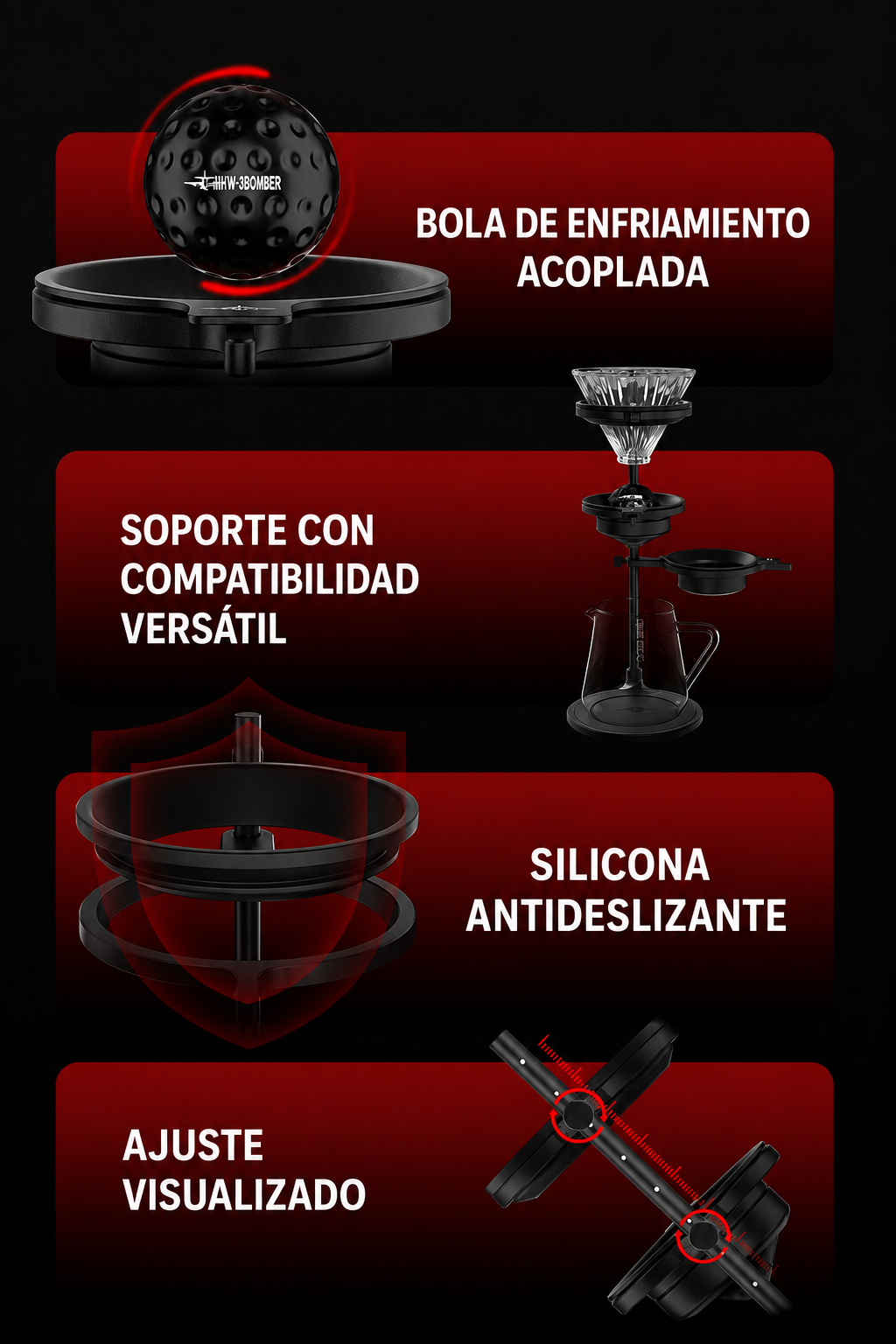 Soporte de filtrado chilling ball MHW-3BOMBER - Imagen 2