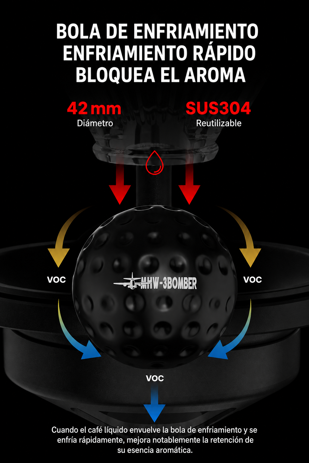 Soporte de filtrado chilling ball MHW-3BOMBER - Imagen 4